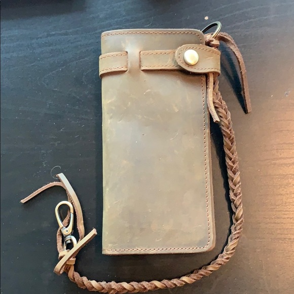 Leather Chain Wallet NEW - Picture 3 of 8